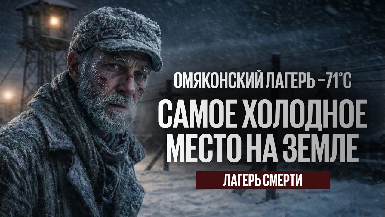 ОМЯКОНСКИЙ ЛАГЕРЬ −71°C ТЕМПЕРАТУРА, ПРИ КОТОРОЙ ЗАМЕРЗАЕТ ДЫХАНИЕ  И ЛЮДИ