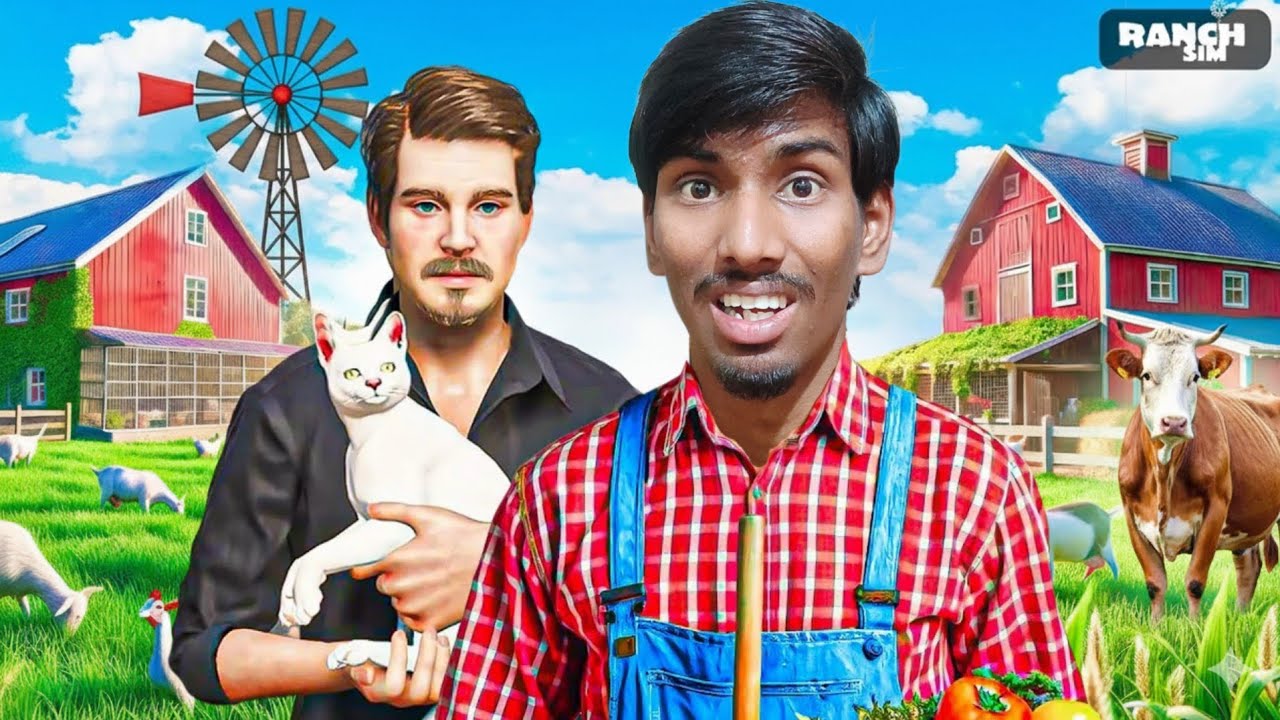 I BECOME A FARMER!😍 RANCH SIMULATOR #1