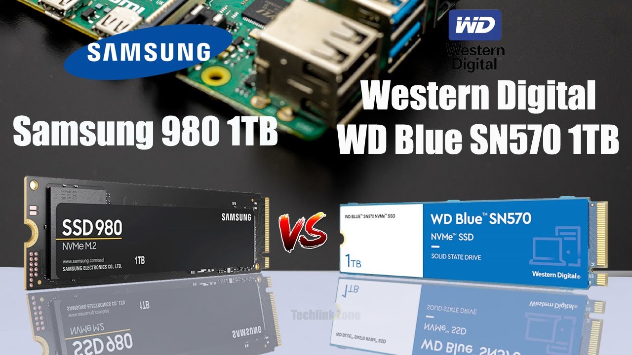 Samsung 980 1TB vs Western Digital WD Blue SN570 1TB Comparison.
