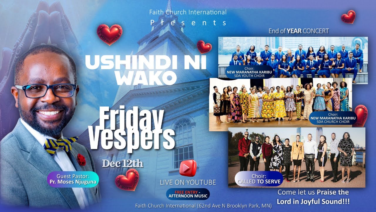 USHINDI NI WAKO - Friday Vespers (LIVE) || 12/12/25