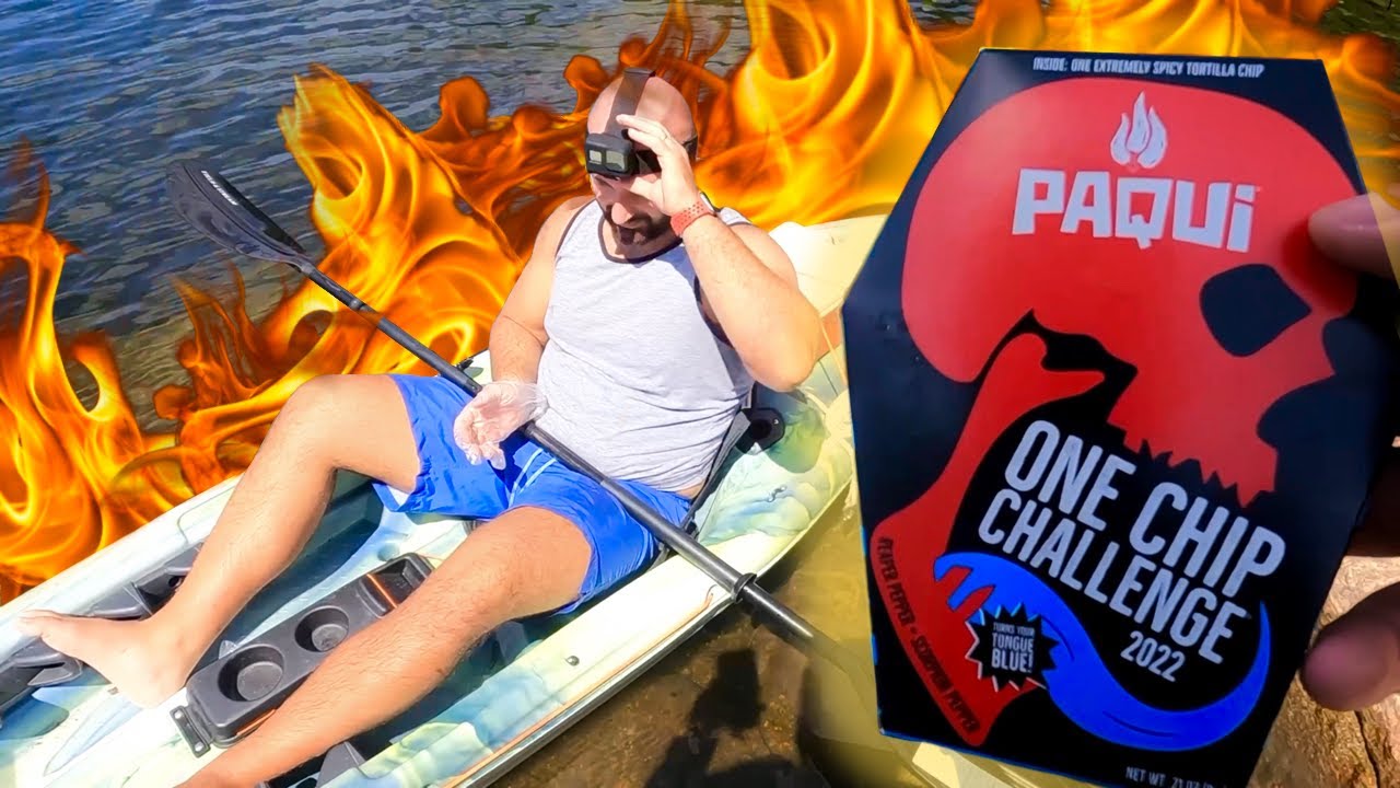 One Chip Challenge (GONE WRONG) on a Kayak!