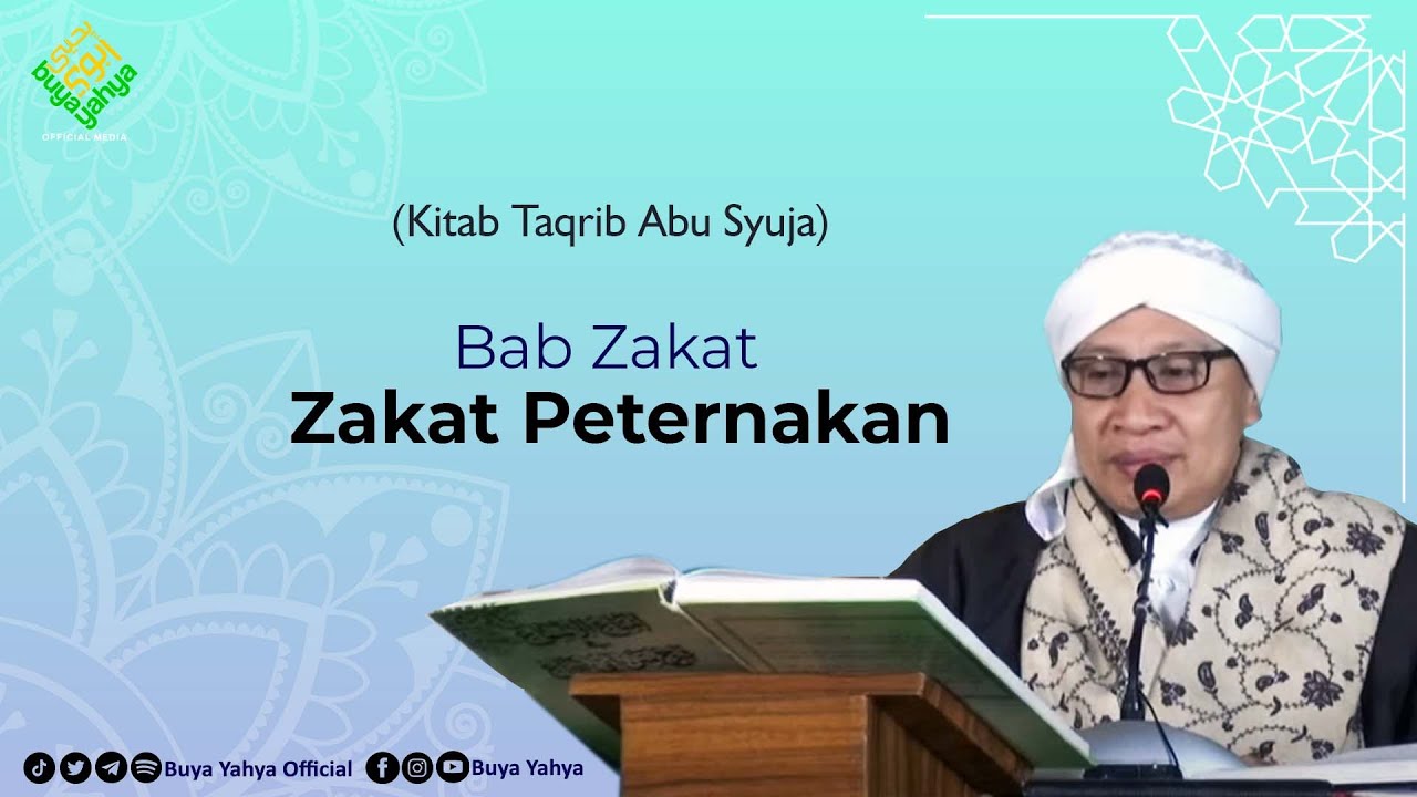 Bab Zakat: Zakat Peternakan | Kitab Taqrib | Buya Yahya | 26 Juli 2021