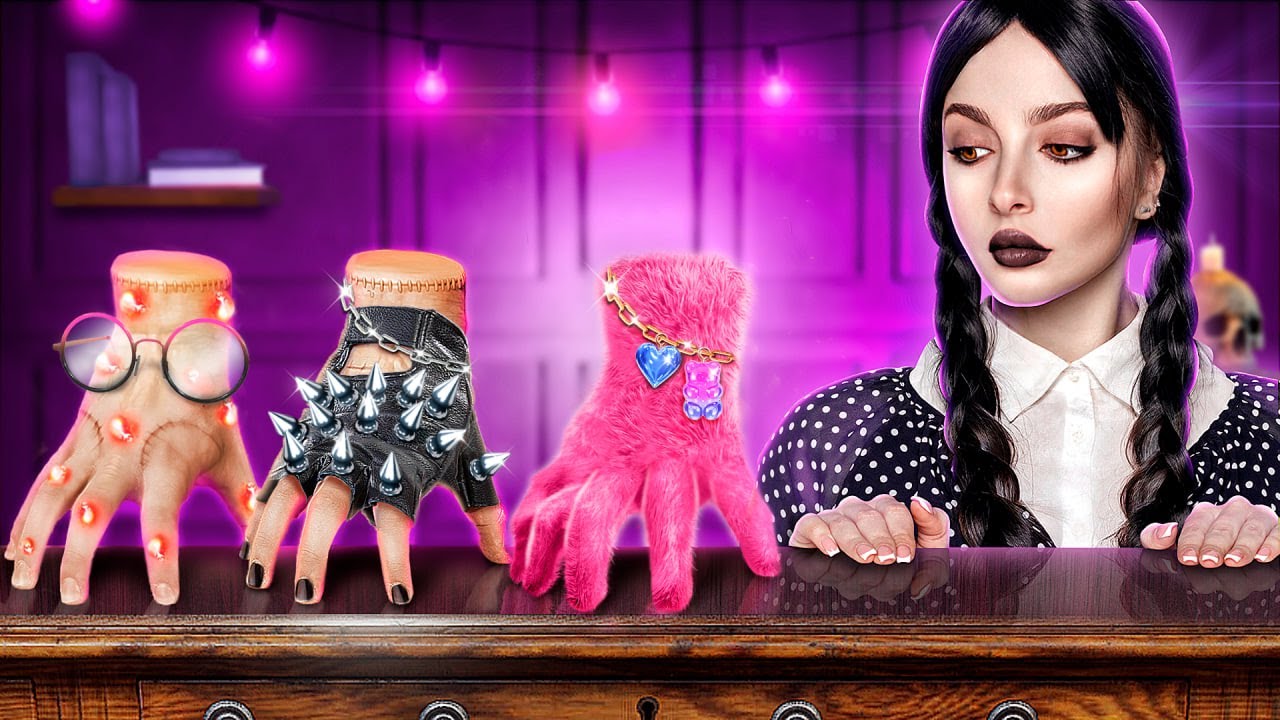 Wednesday Addams! Extreme Umgestaltung mit Gadgets von TikTok!