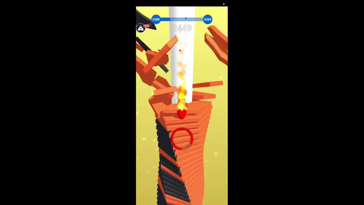 Stack Ball 3d⚾ Highest Score Challenge#shortslive