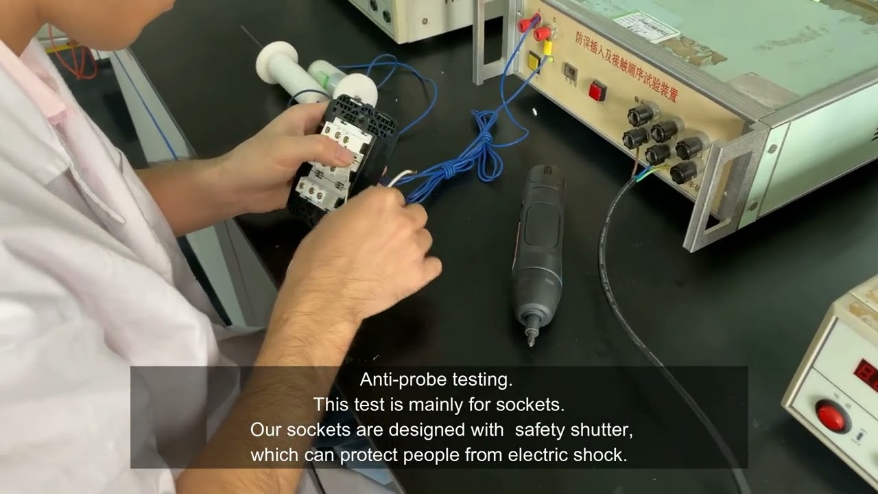 IK LEVEL TEST AND ANTI-PROBE TESTING FOR THE SWITCHES AND SOCKETS