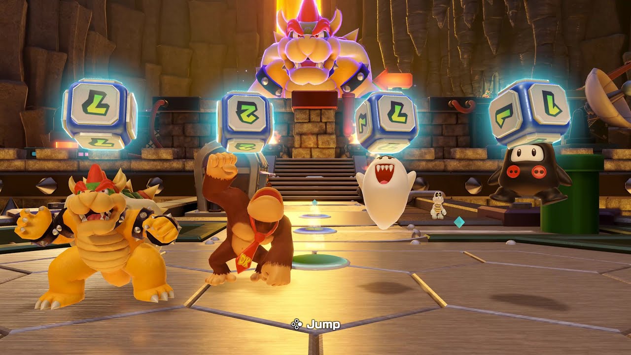 Super Mario Party Jamboree - King Bowser's Keep (Party Rules 10 Turns Master CPUs