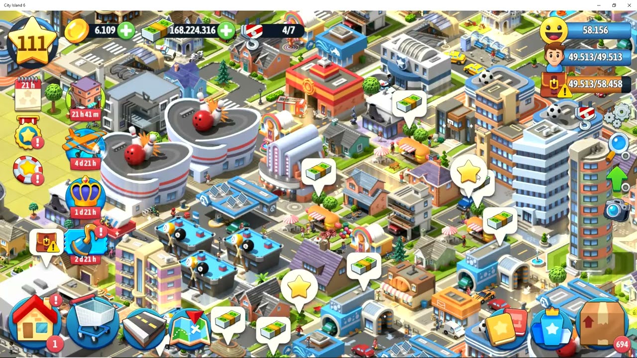 CITY ISLAND 6: BUILDING TOWN (DIA 639) LV 110 - LV 111 (RANKING: 2199)