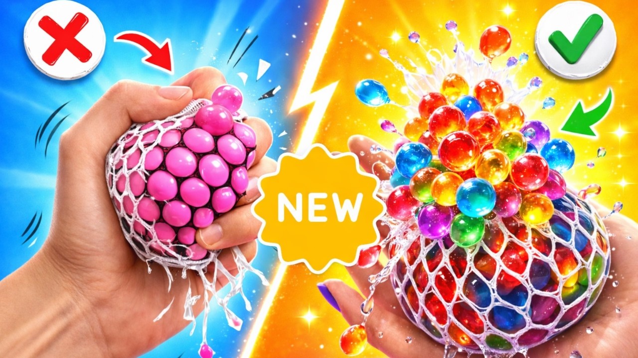 Ultimate Fidget Ball Challenge! 😱💥 Super Satisfying Bubble Squeeze by 123 GO! Challenge