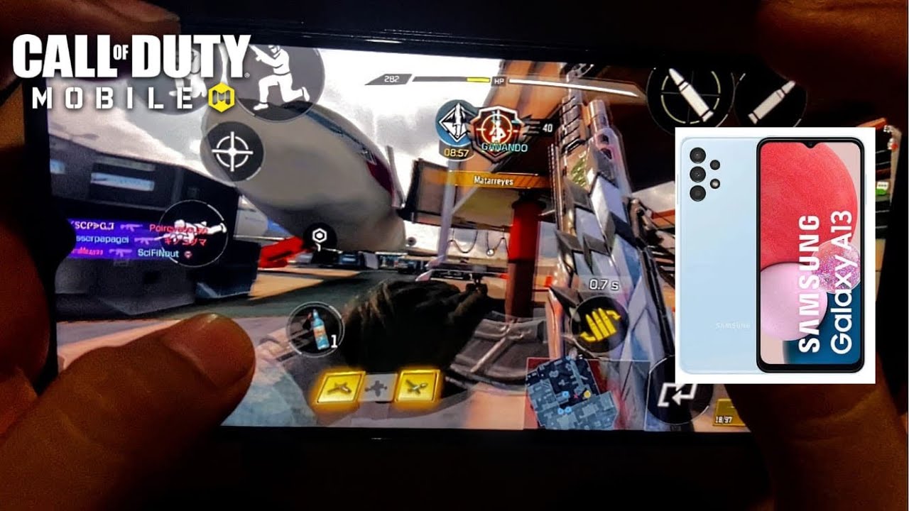 Samsung A13 / CALL OF DUTY MOBILE / prueba de rendimiento 2025