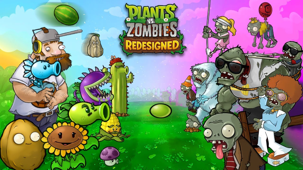 (Gameplay+Link) Plants vs Zombies Redesigned HD Fan-made MOD | Game NHP