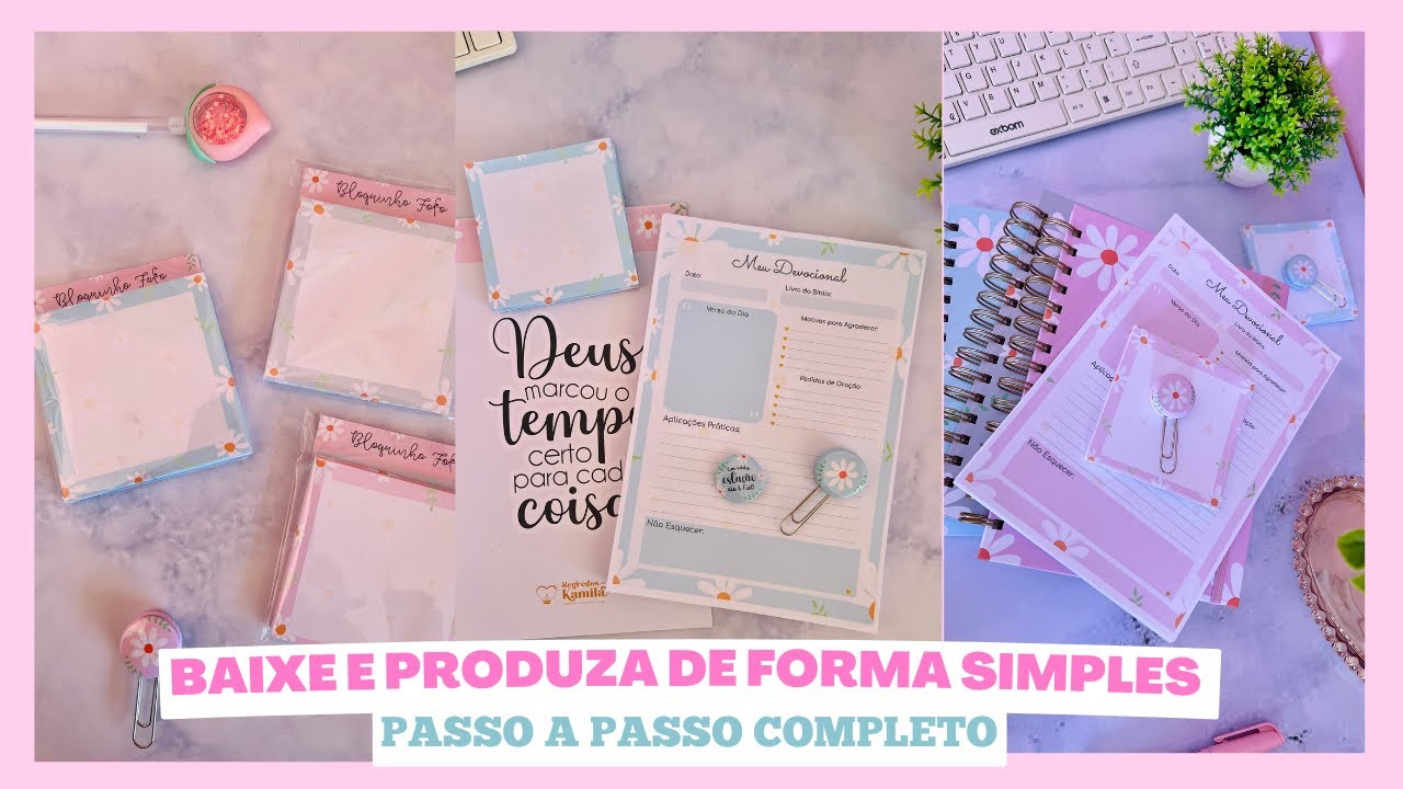 Como Criar Blocos Devocionais Personalizados - Diversos Modelos Passo a Passo!