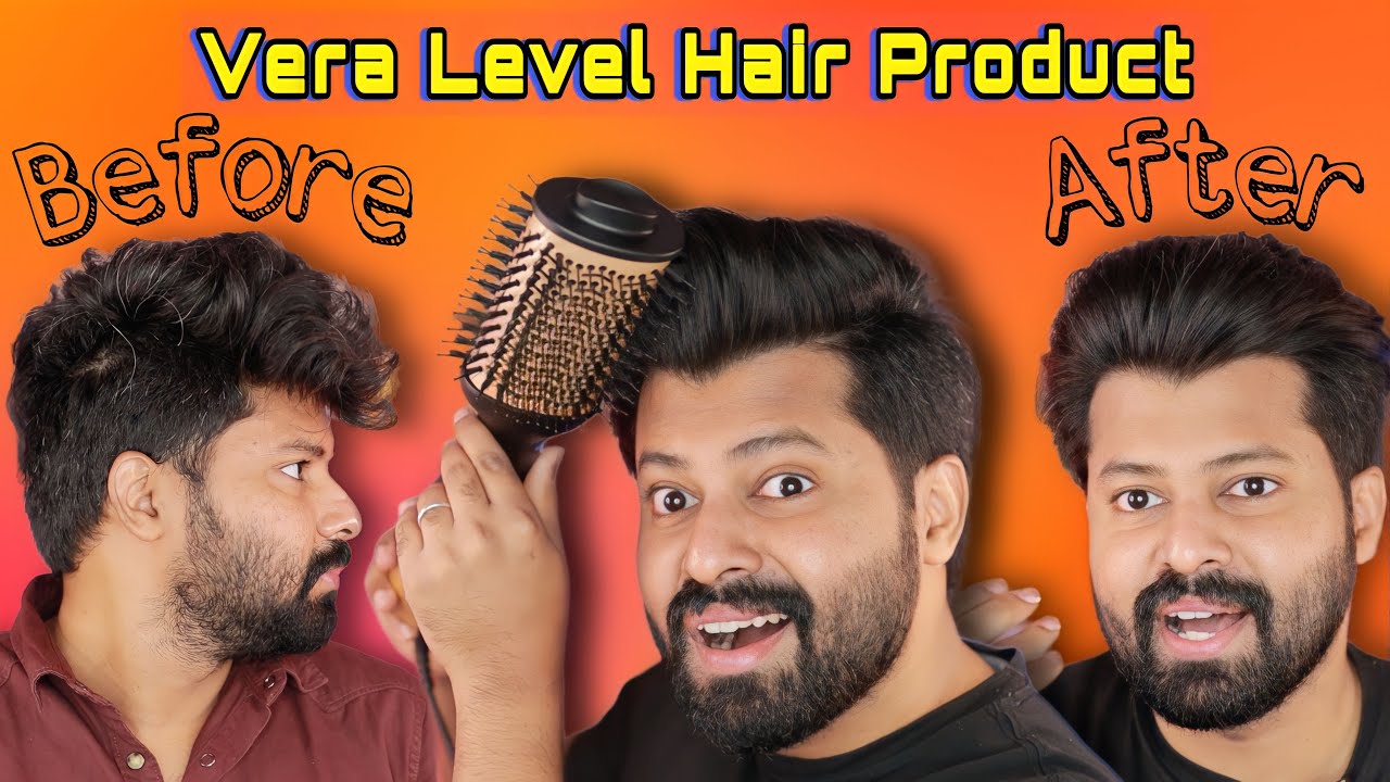 Best hair styling product I ever used |  Vera Level 😍 One step styling ❤️ Hot brush 🔥 Shadhik Azeez