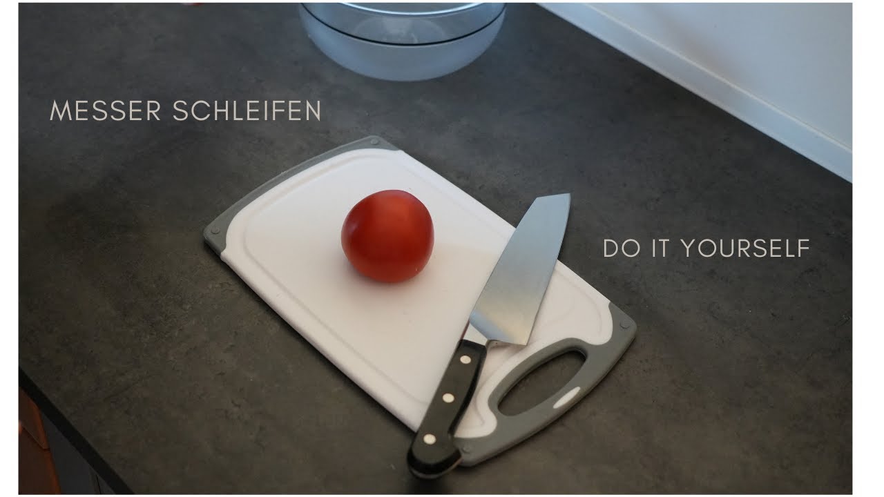 Messer schärfen - Schleifstein vs. Schleifmaschine -