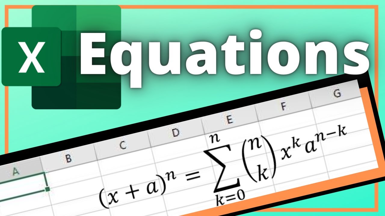 Excel Equations [2020] | Insert Equation to Your Excel Document With Ease