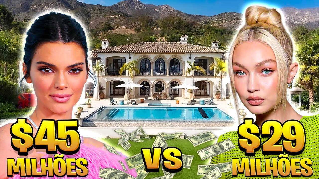 Quem é a modelo mais rica: Kendall Jenner ou Gigi Hadid?  (casas, luxos, carros, fortuna...)