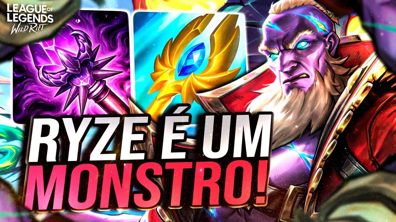RYZE LATE GAME É IMPOSSIVEL DE PERDER! UM DOS MIDS MAIS FORTES ATUALMENTE! | LoL Wild Rift