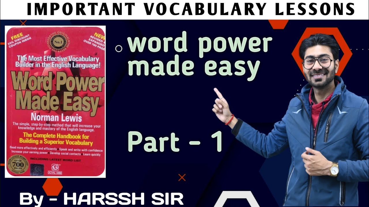 vocab class part - 1 [Word Power Made Easy] @theEnglishAlpha  #theenglishalpha 