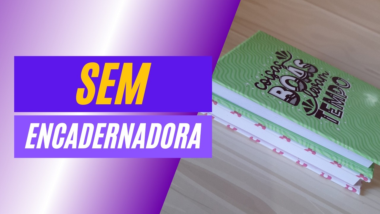 Bloquinho simples e prático sem encadernadora