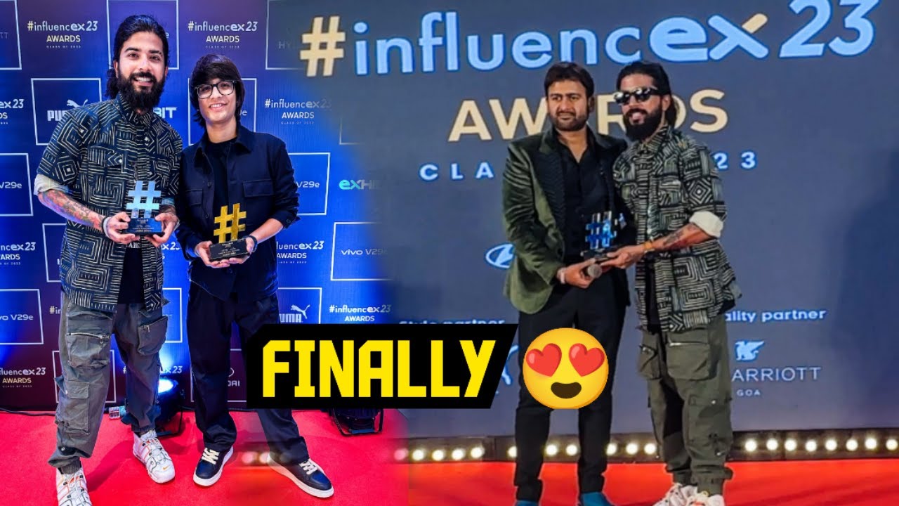 Finally Vlogger Of Year Award Jeet Hi Gaye Sourav Joshi Bhai Ke Sath 😍