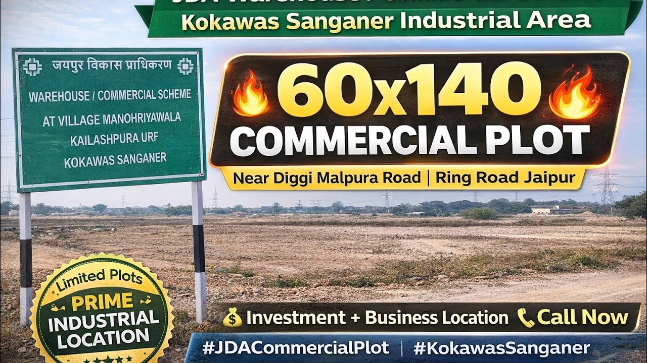 (8302078496)JDA commercial plot #Kokawas Sanganer Jaipur 