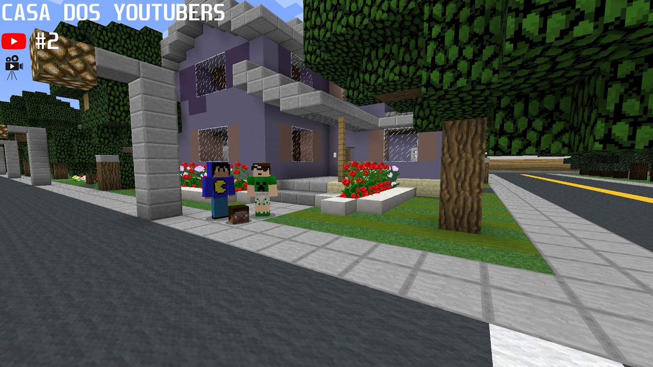 Minecraft -  Casa dos Youtubers : AJUDAMOS O PAC E O MIKE ! ( Salvamos o Gutin)