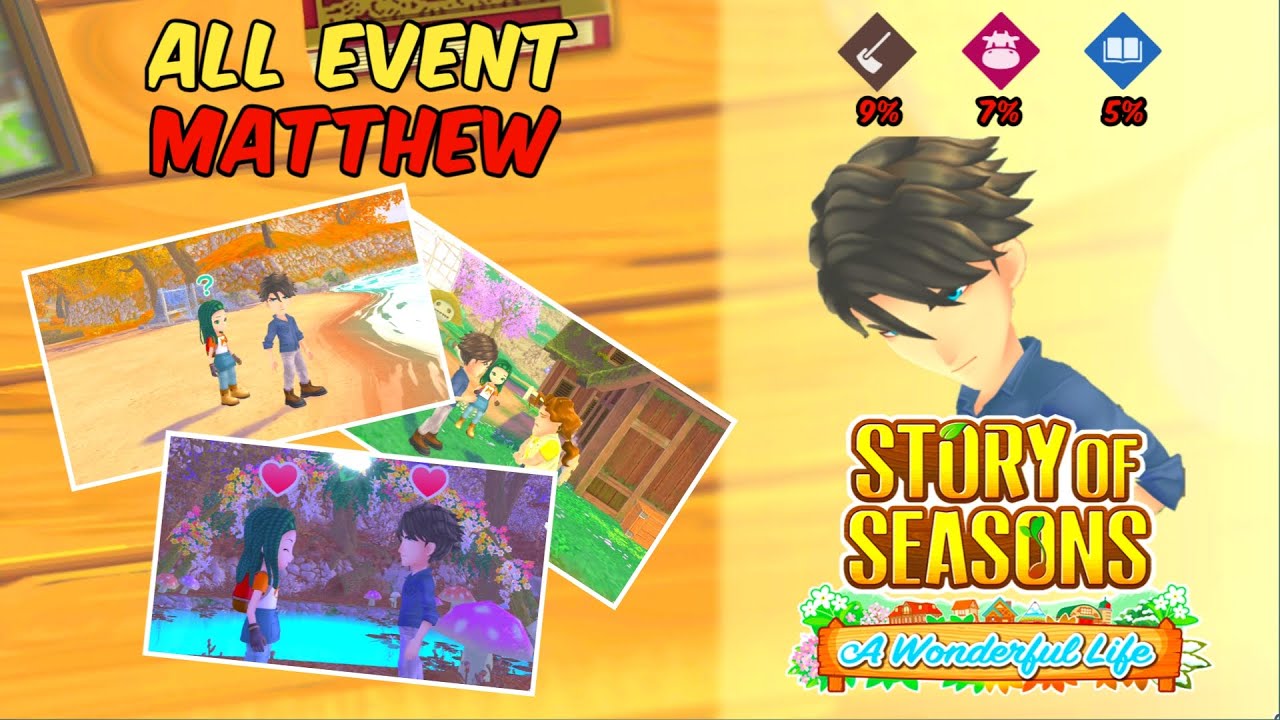 SEMUA EVENT HATI MATTHEW  | STORY OF SEASONS : A WONDERFUL LIFE