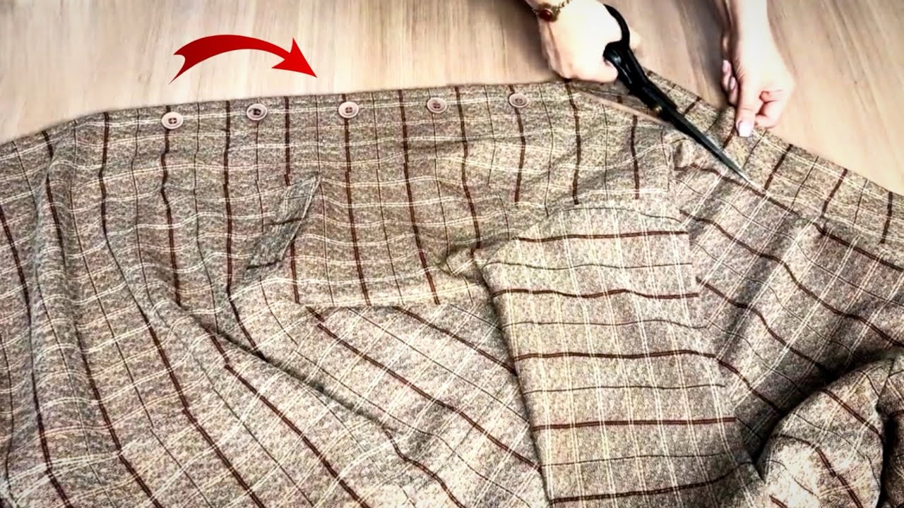 ✅💥 [DIY] 2Creative Tutorial!Don't Throw Away Old Clothes ♻️ Recycle Winter Coats Sewing a New Coat
