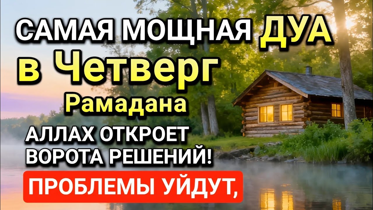 Самая сильная дуа в Четверг!  Ризк, богатство, успех, счастье!l