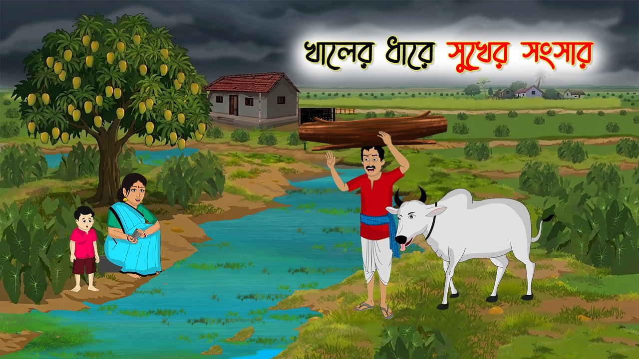 খালের ধারে সুখের সংসার | Village Story | Thakumar Jhuli | Bangla Cartoon