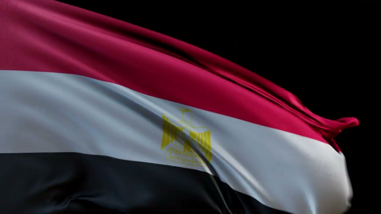 Egypt flag background 40secs- free stock footage