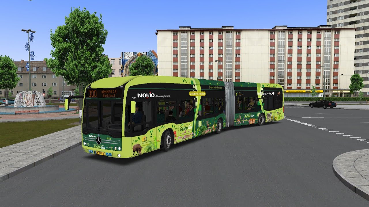 OMSI 2 gameplay: Novio 4355 - Mercedes-Benz e-Citaro G - Route 300: Nijmegen - Arnhem  'Gelderliner'
