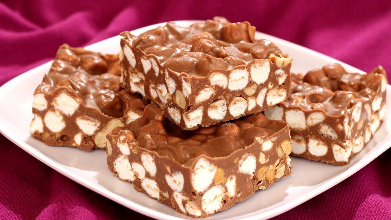 Peanut Butter Rocky Road Fudge Recipe - Amy Lynn's Kitchen
