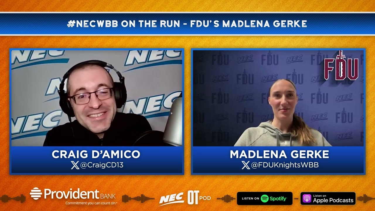 #NECWBB On The Run - FDU's Madlena Gerke
