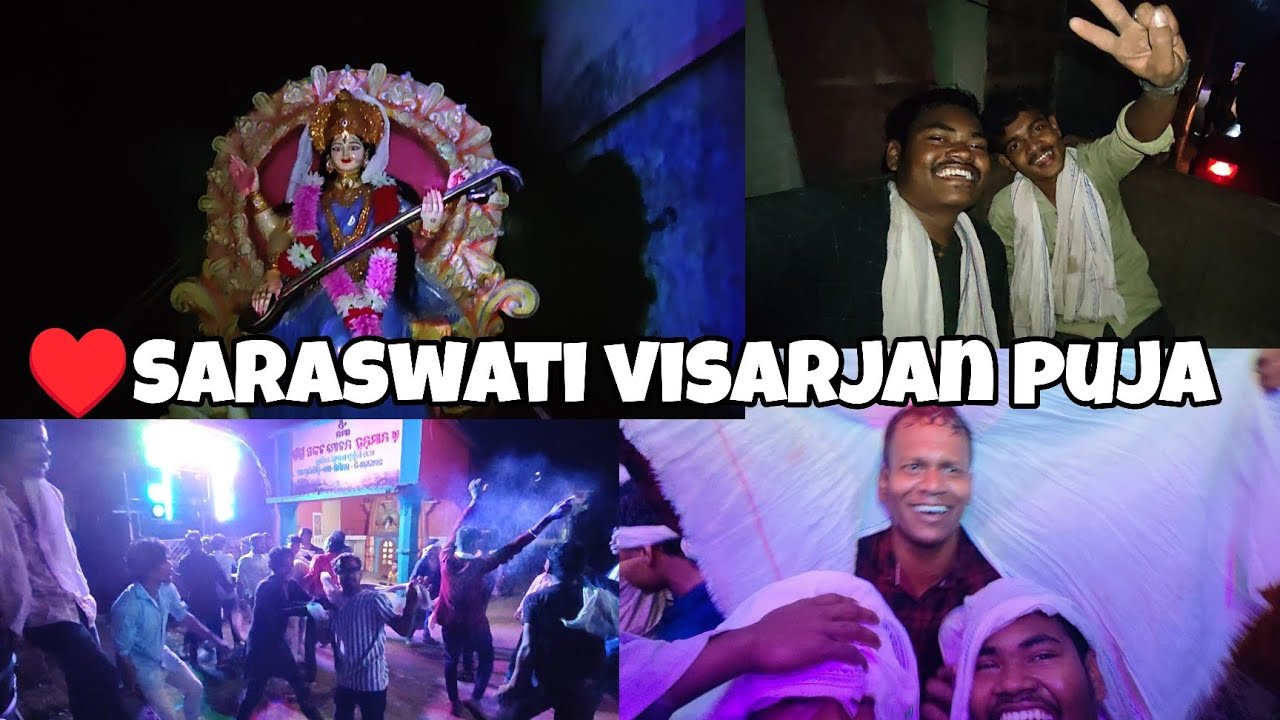 ♥️Saraswati visarjan puja/ a beautiful moment for my life were we are enjoying the visarjan puja 