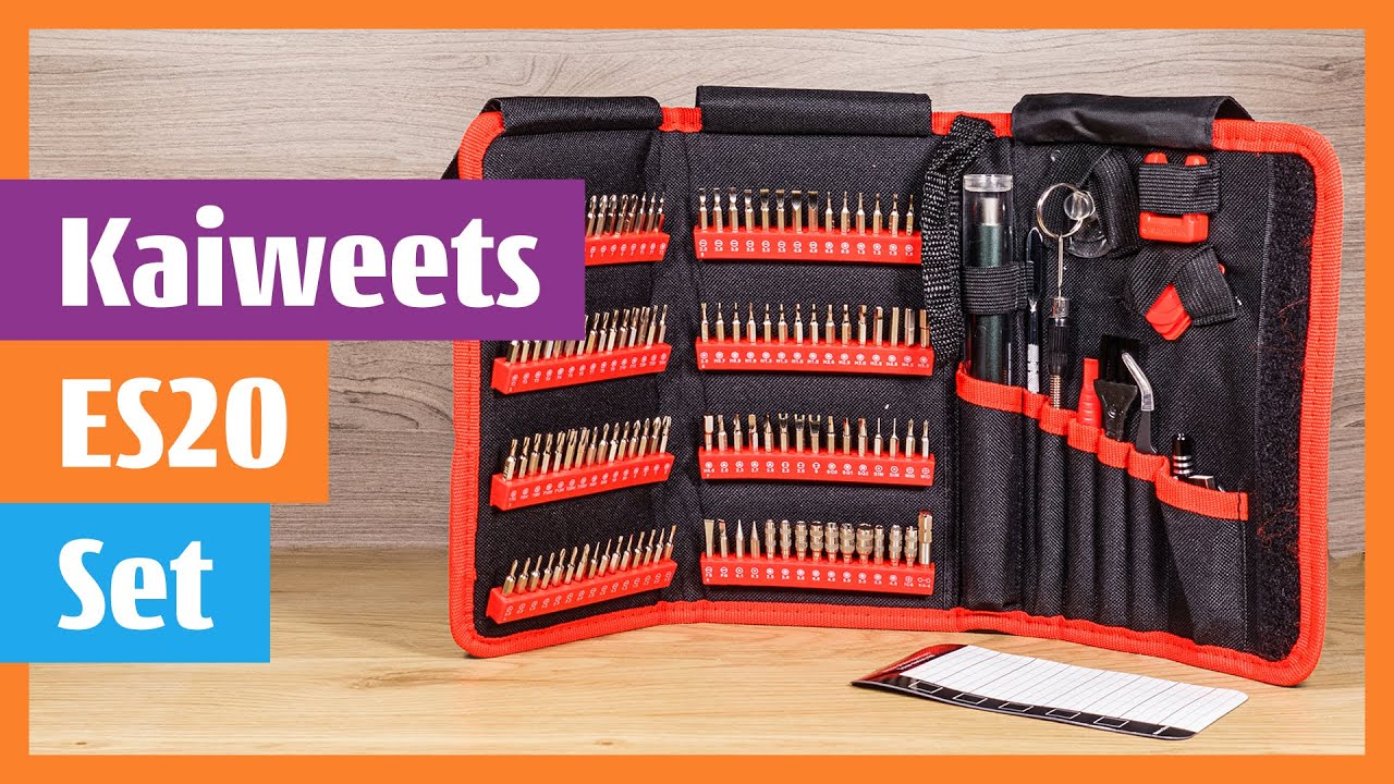 KAIWEETS ES20 Electric Screwdriver Set 137 in 1 Cordless Precision Power Screwdriver Kit