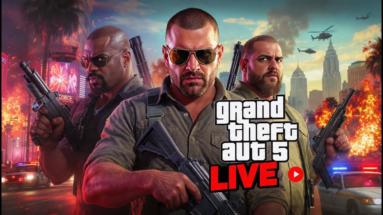 GTA 5 LIVE 🔴 | Insane Action, Police Chases & Chaos