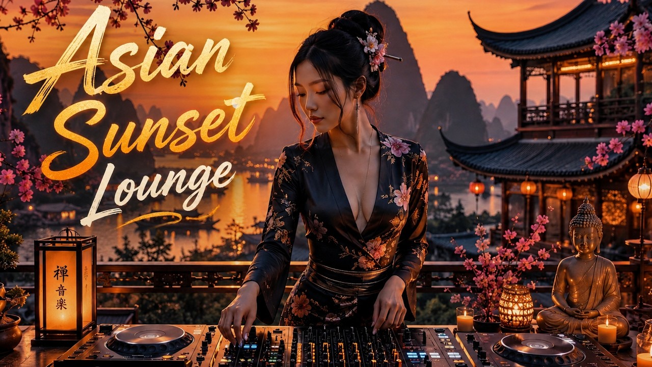 Asian Sunset Lounge 🌅 Deep House & Chill Out Mix for Relaxation