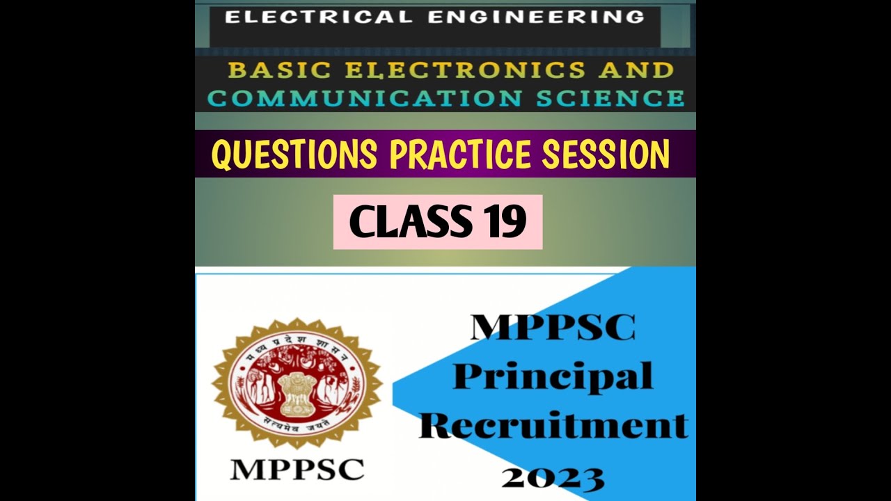 MPPSC Principal Grade I & II Deputy/ Assistant Director Vacancy (ELECTRICAL ENGG) CLASS 19