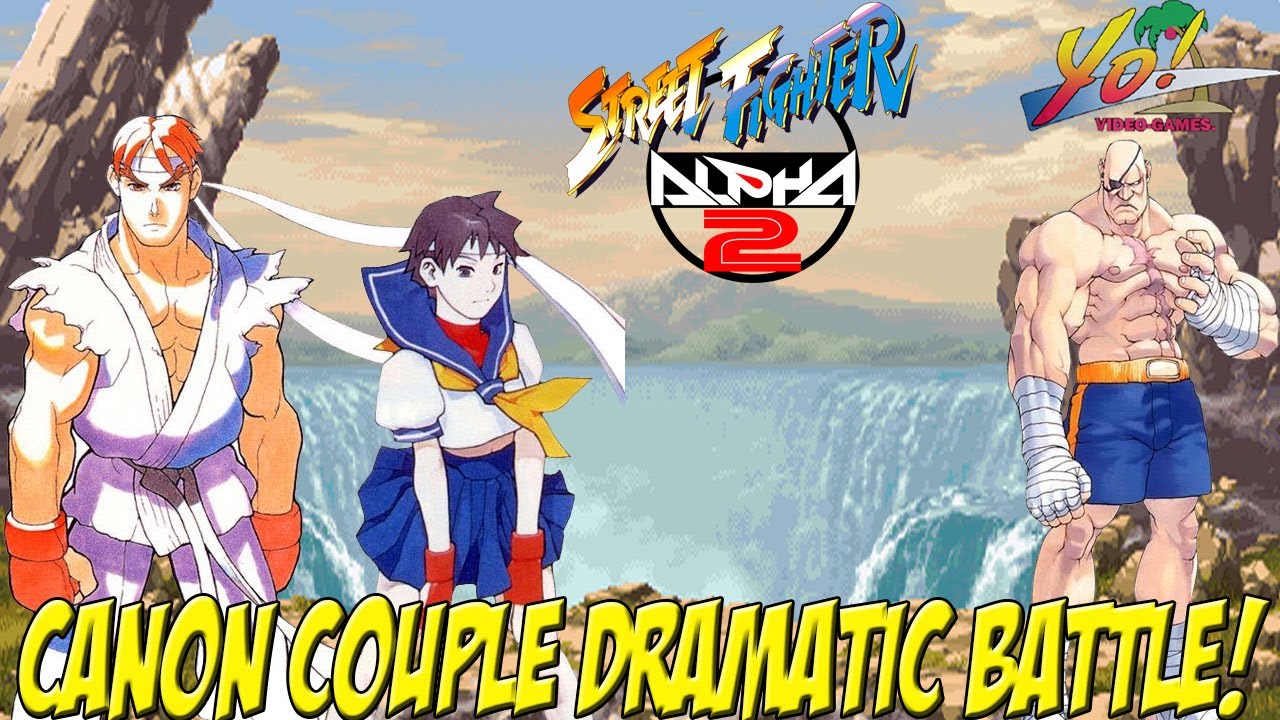 Virtua Couch Arcade Night! Street Fighter Alpha 2 Canon Couple Dramatic Battle! - YoVideogames