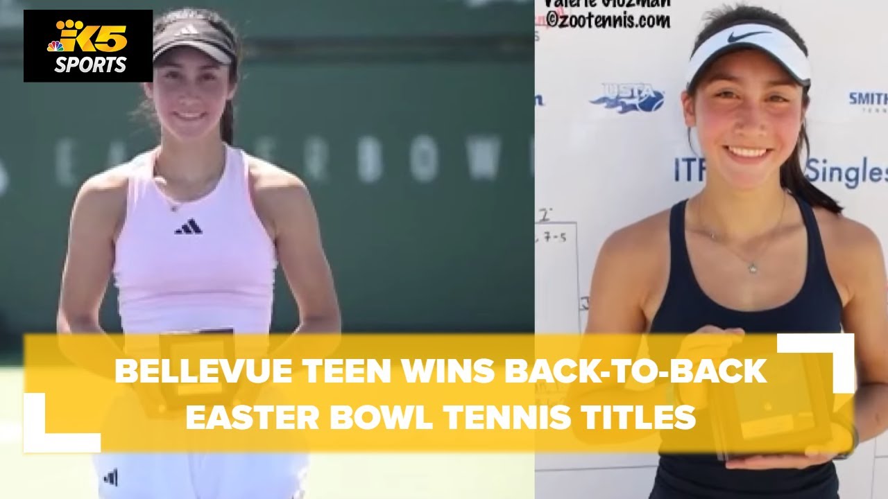 Bellevue teen wins back-to-back Easter Bowl tennis titles and is ranked No. 2 in the country