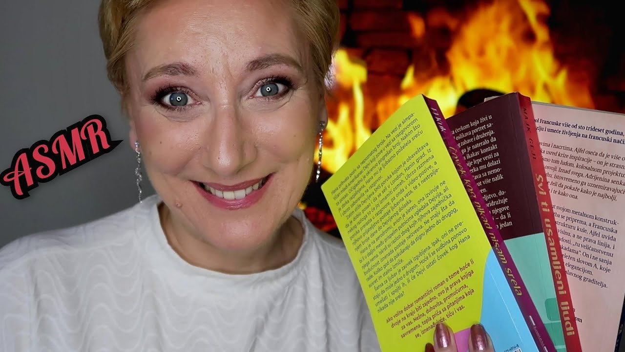 ASMR BOOK CLUB/ocenjujem pročitane knjige,šapat,tapkanje,CLOSE UP/