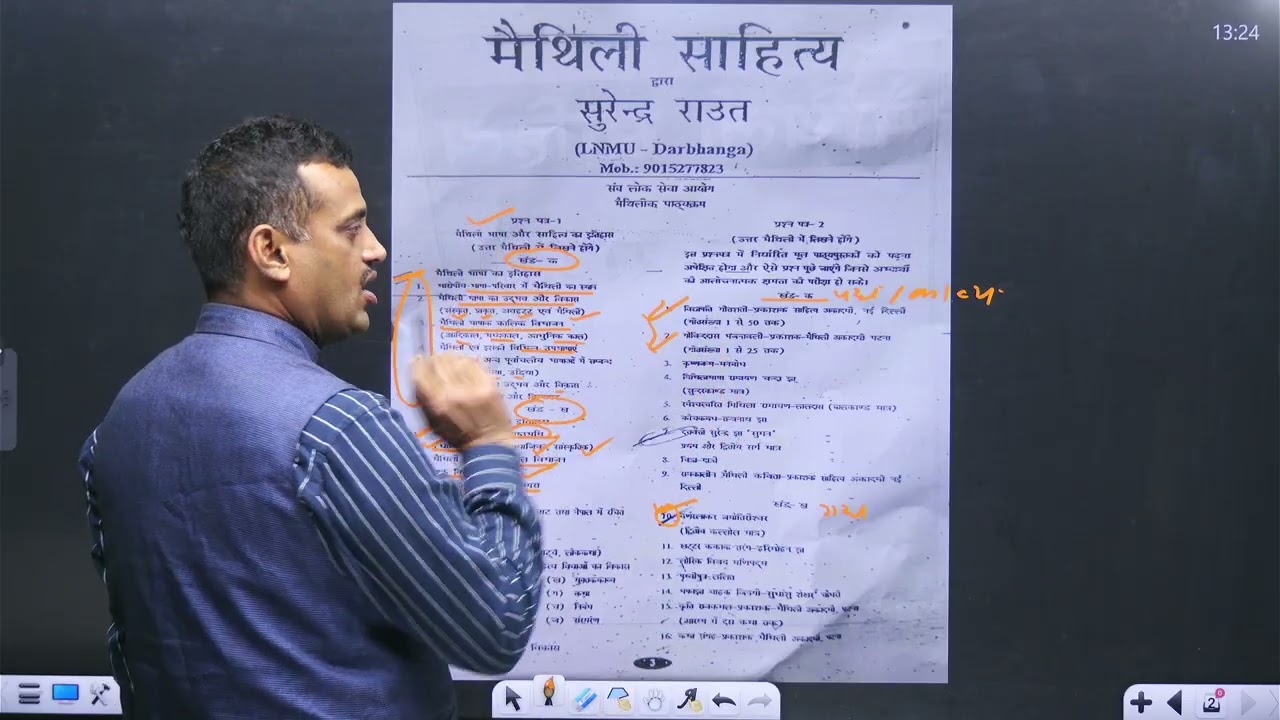 Maithili Sahitya ka Sampurn Parichay | Surendra Raut Sir | LNMU Darbhanga