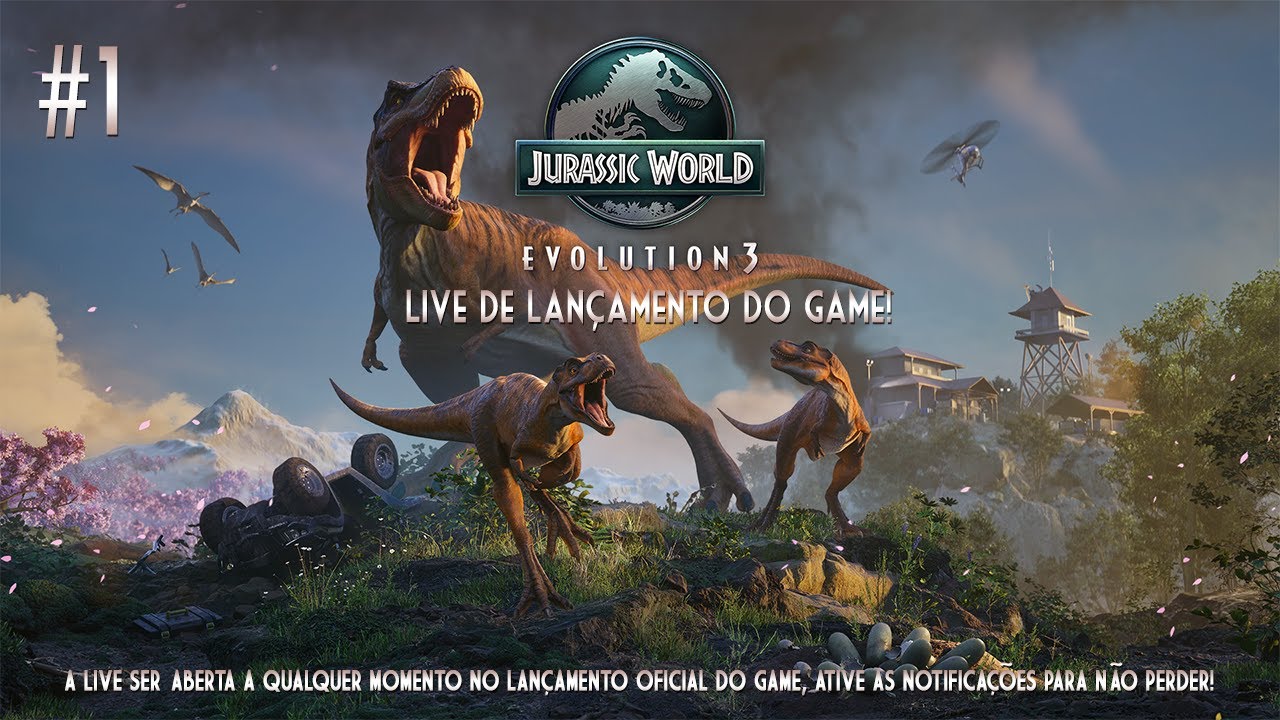 🔴 PRIMEIRAS HORAS JOGANDO JURASSIC WORLD EVOLUTION 3 #1