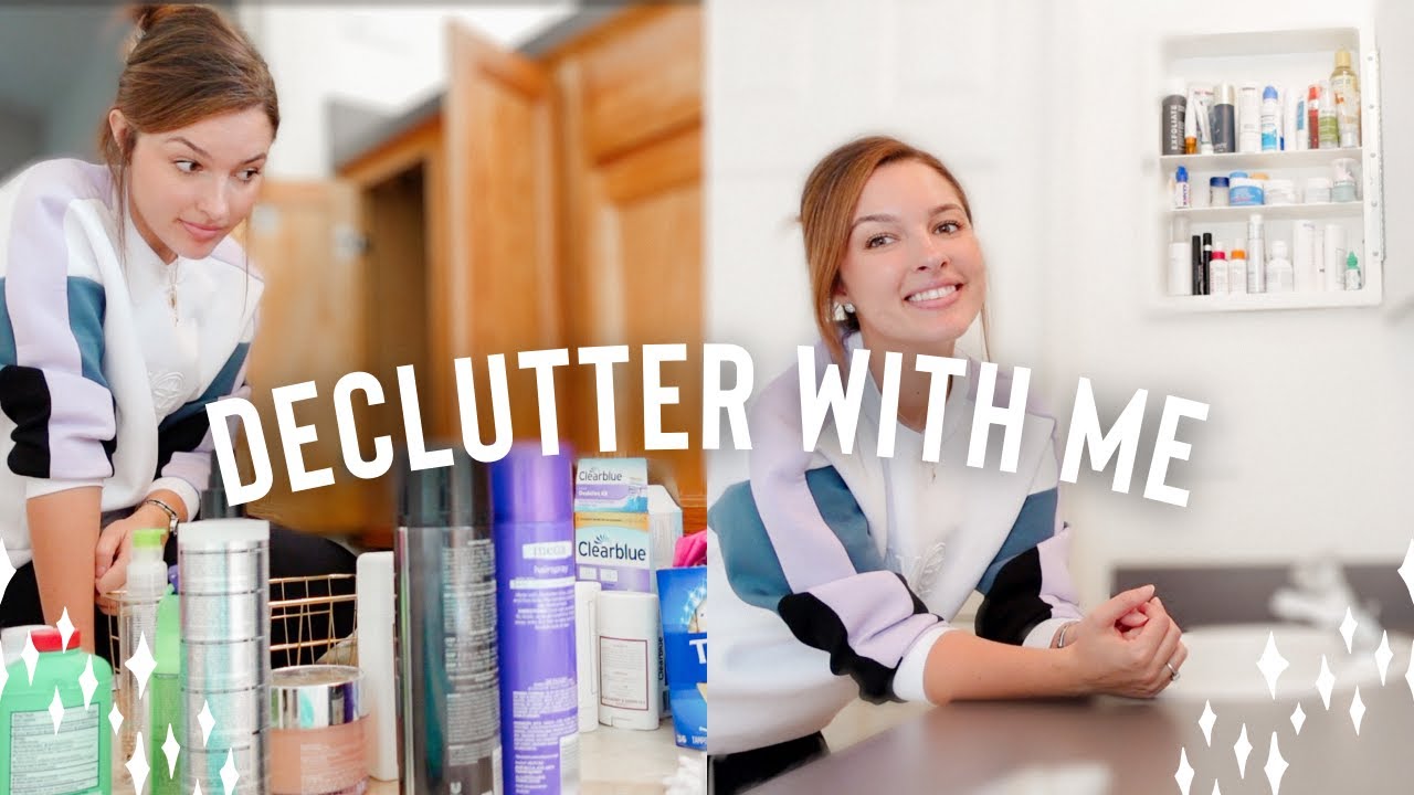 DECLUTTER My Bathroom With Me + I CAN’T Believe He Did This To Me😱