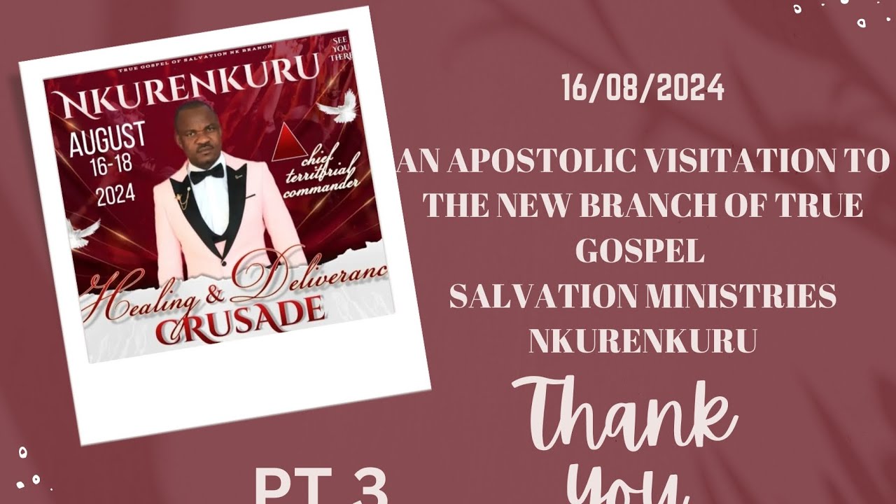 16/08/2024 AN APOSTOLIC VISITATION // CRUSADE TO THE NEW TGSM BRANCH IN NKURENKURU by COMMANDER
