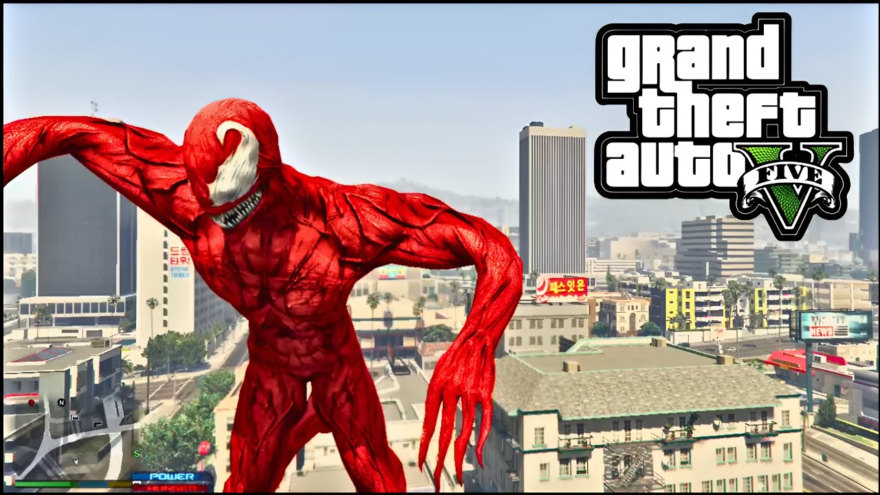 GTA-5 Carnage Power Showcase! #gta5 #gta  #gtav #ps4 #carnage #venom #gameplay #1m #best #ps5 #gta 