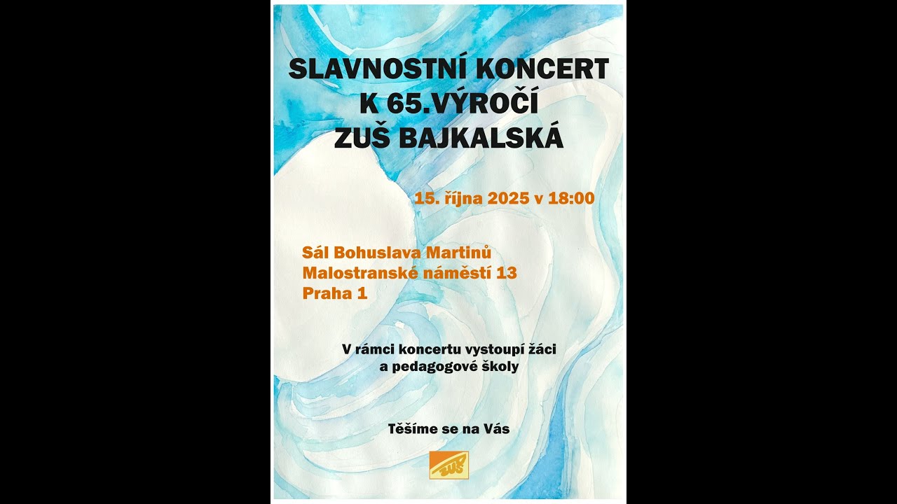 Koncert k 65. výročí ZUŠ Bajkalská