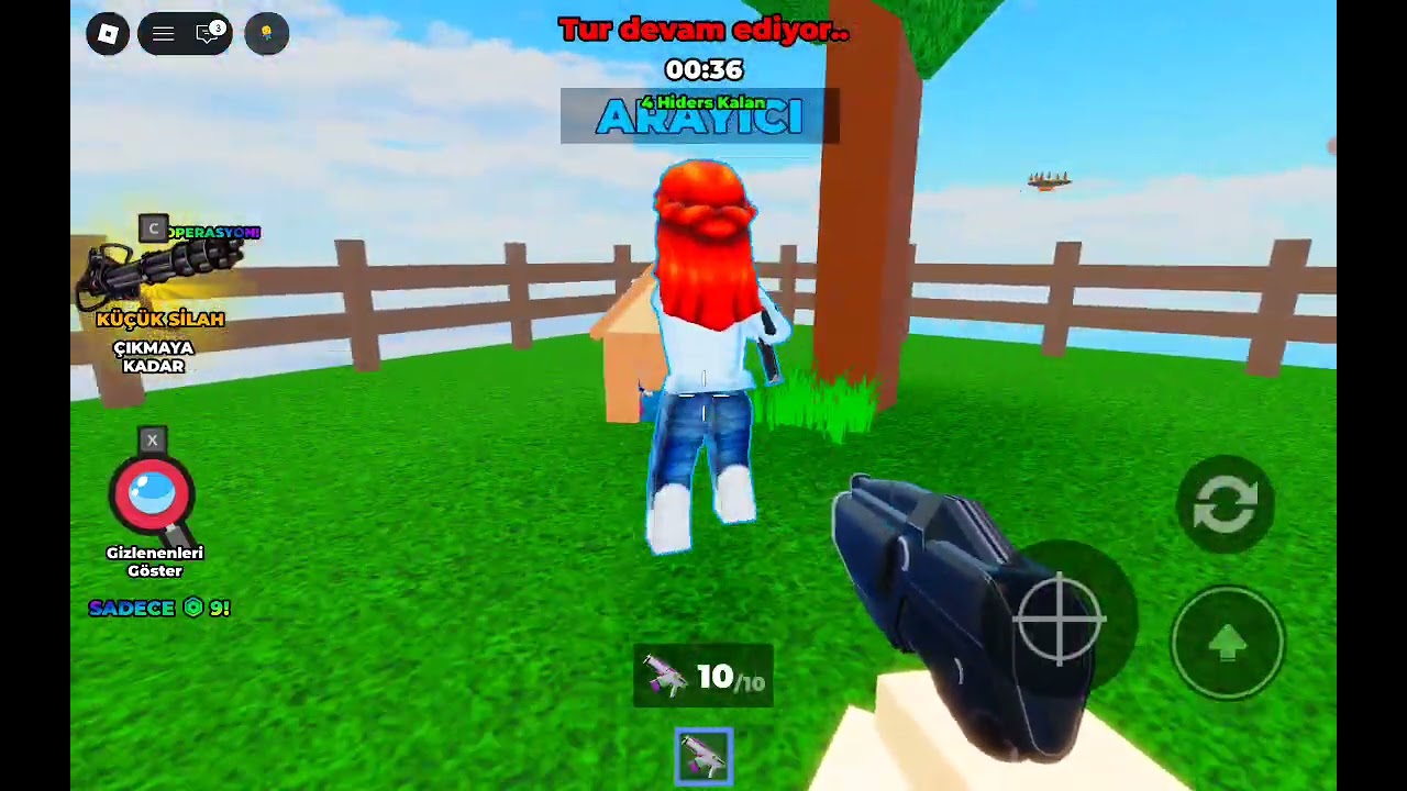 Roblox saklambaç ama büyüyüp küçülme