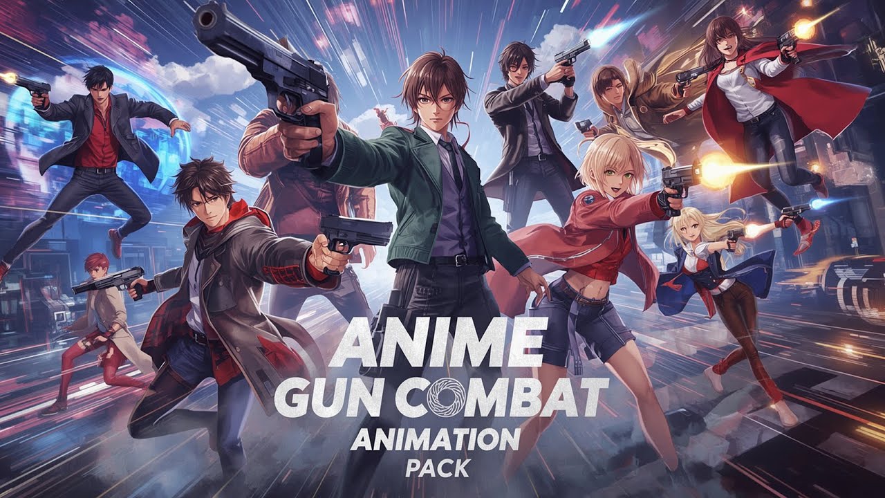 Anime Gun Combat Animation Pack I Purchase now
