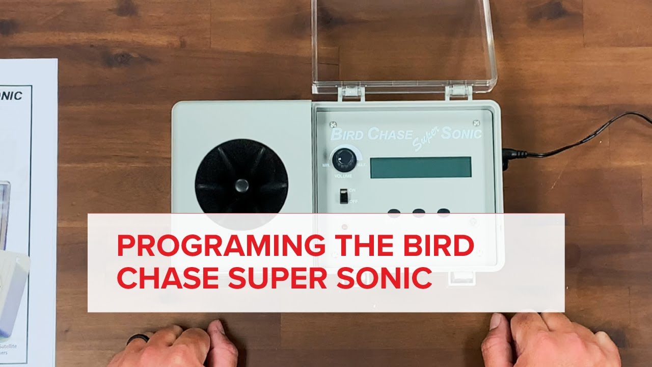 How to Program the Bird Chase Super Sonic™ - IB50 (Sound Bird Deterrent) Bird B Gone Products